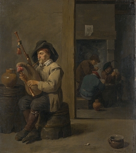 Bagpiper in an Inn [ca. 1635–45] by David Teniers The Younger [1610–1690]